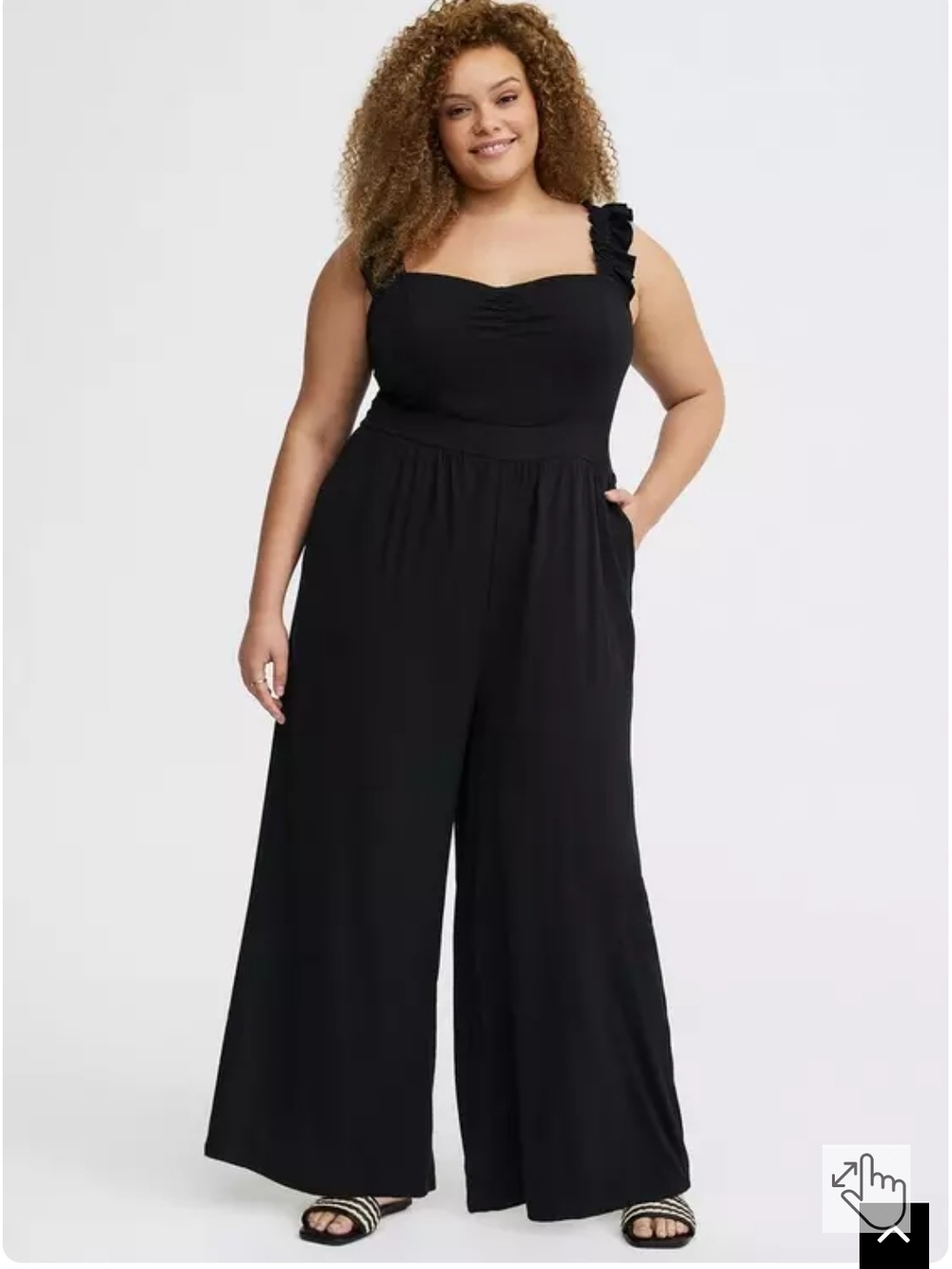Torrid Ruffle Strap Jumpsuit